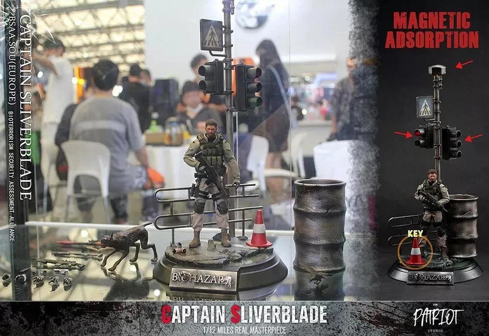 Resident evil Chris Redfield 1/12 Patriot studio Deluxe Version limited edizion - Immagine 2 di 4