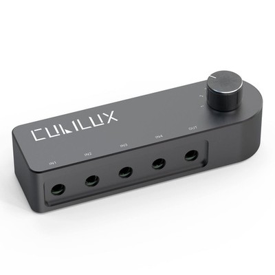 Bidirectional 3.5mm Audio Switcher (1-in to 4-Out / 4-in to 1-Out), Stereo 1/...