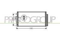 Prasco FT030C001 Kondensator, Klimaanlage FüR Abarth