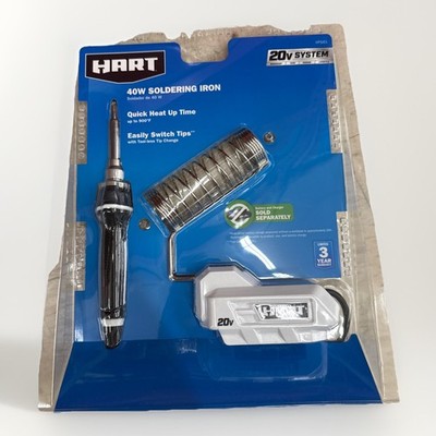 HART 20v System 40W Soldering Iron Quick Heat Up Time (HPSI01) Brand New Sealed