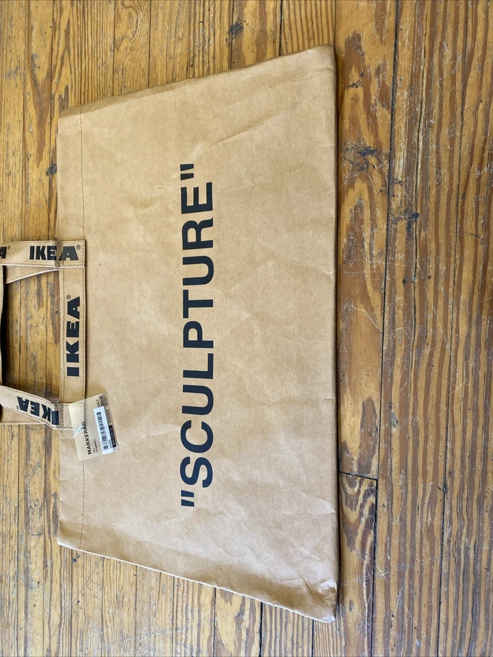 6217 Bolso de Mano IKEA Off White Virgil Abloh Markerad Escultura Grande 21 Galones 79L Foto 2 de 4