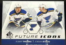 Robert Thomas/Jordan Kyrou 2022-23 SP Authentic Future Icons #FA-26 /399 - Blues