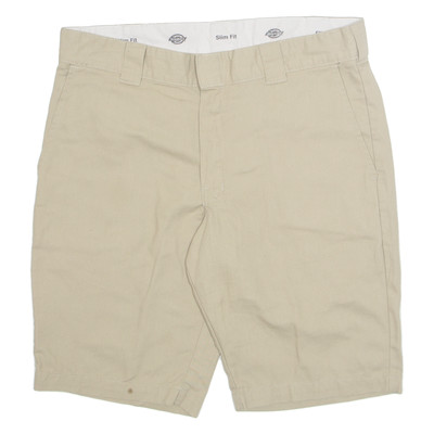 DICKIES FLEX Herren Workwear Shorts Beige Slim L W36