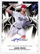 2025 Topps Baseball Stars Auto Jake Irvin #BSA-JI (TL)