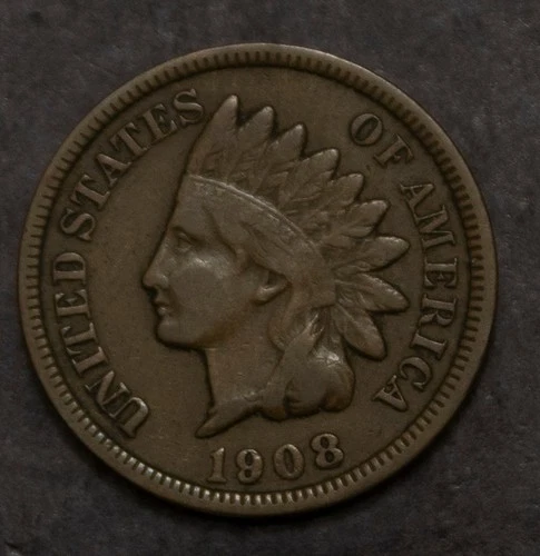 1908 S Indian Cent VF    Lot 2666