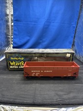 WEAVER 2 RAIL BOSTON & ALBANY 3 BAY OFFSET COAL HOPPER CAR! O SCALE 70 TON B&A