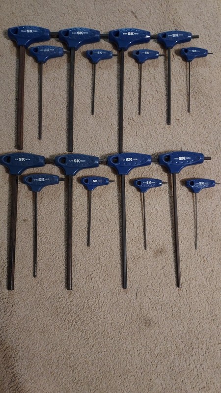 Full Set of Professional SK Allen Wrenches