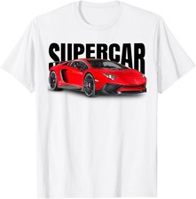 Best Supercar Racing Fan Shirt Car Lover Motorsport Graphic Tee S-4XL Sizes