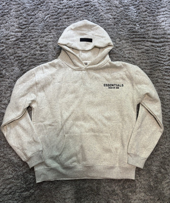 Essentials Fear of God Herren Hoodie Grau Gr. M mit Logo und Kapuze