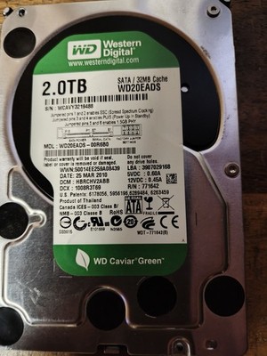 WDC WD20EADS-00R6B0 Western Digital WD Caviar Green 2TB