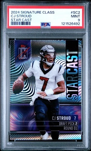 2024 TOPPS SIGNATURE CLASS STAR CAST #SC2 CJ STROUD PSA 9