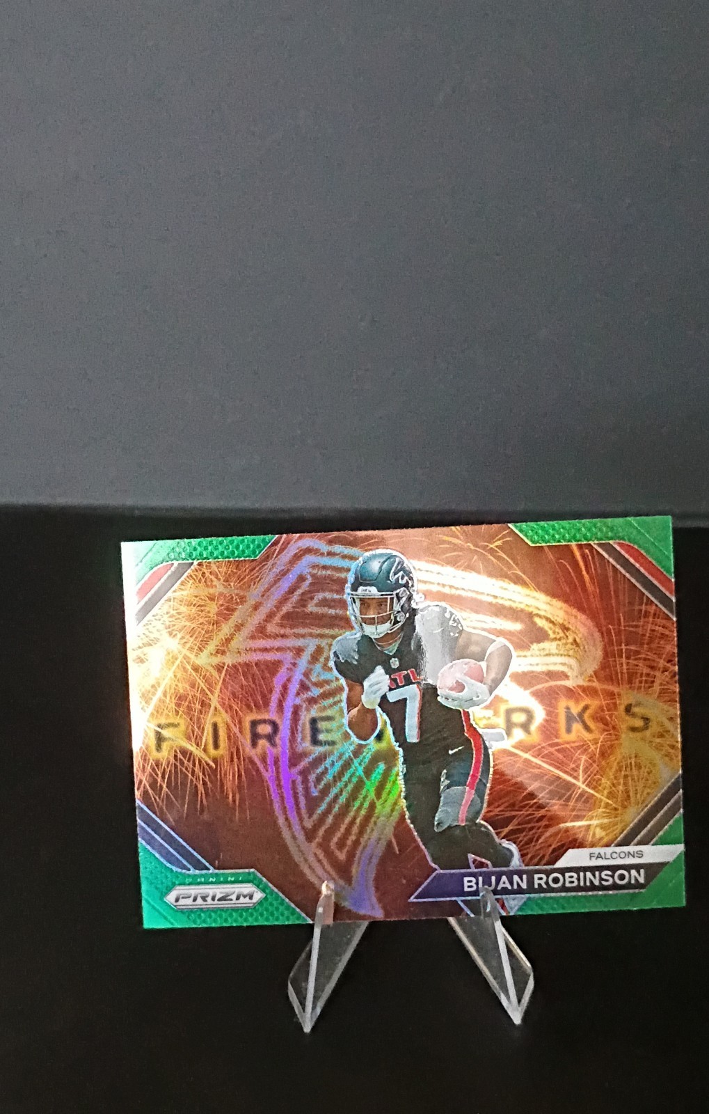 2023 Panini Prizm - Fireworks Bijan Robinson #F-24 Silver Prizm (RC)