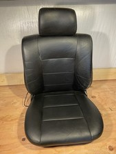 1989 Bmw 635csi E24 Front Driver Comfort Seat Black Leather Read