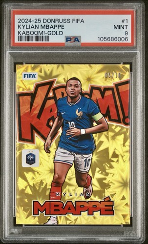 Kylian Mbappe [Gold] #1 2024 Panini Donruss Kaboom card
