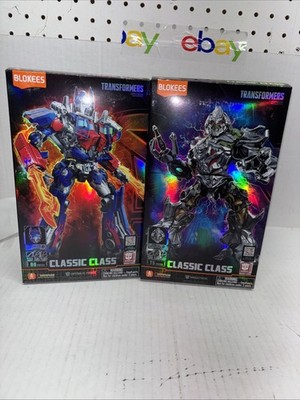 BLOKEES TRANSFORMERS CLASSIC CLASS OPTIMUS PRIME & MEGATRON 2007 Movie 2 Figures