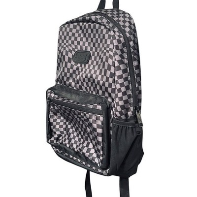 Skechers Kids Backpack 16  Black Gray Checkered Checker Checks