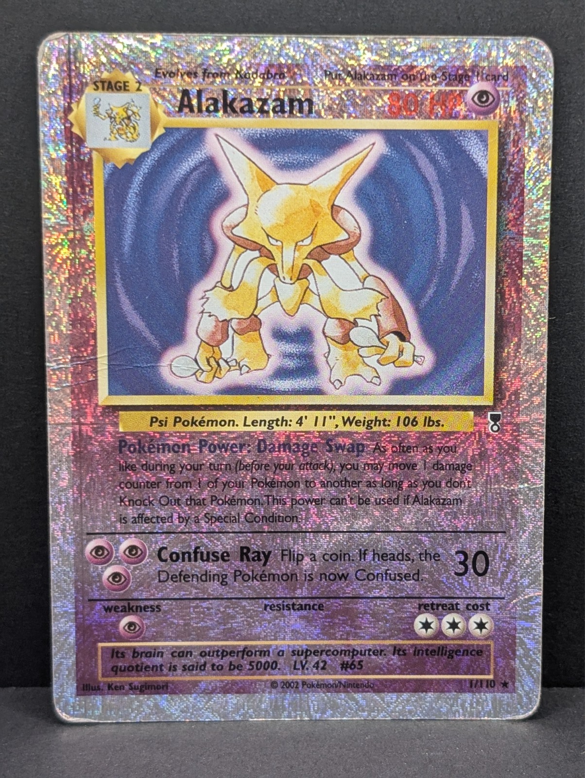 Alakazam 1/110 Legendary Collection Reverse Holo Rare Pokemon TCG Nintendo HP