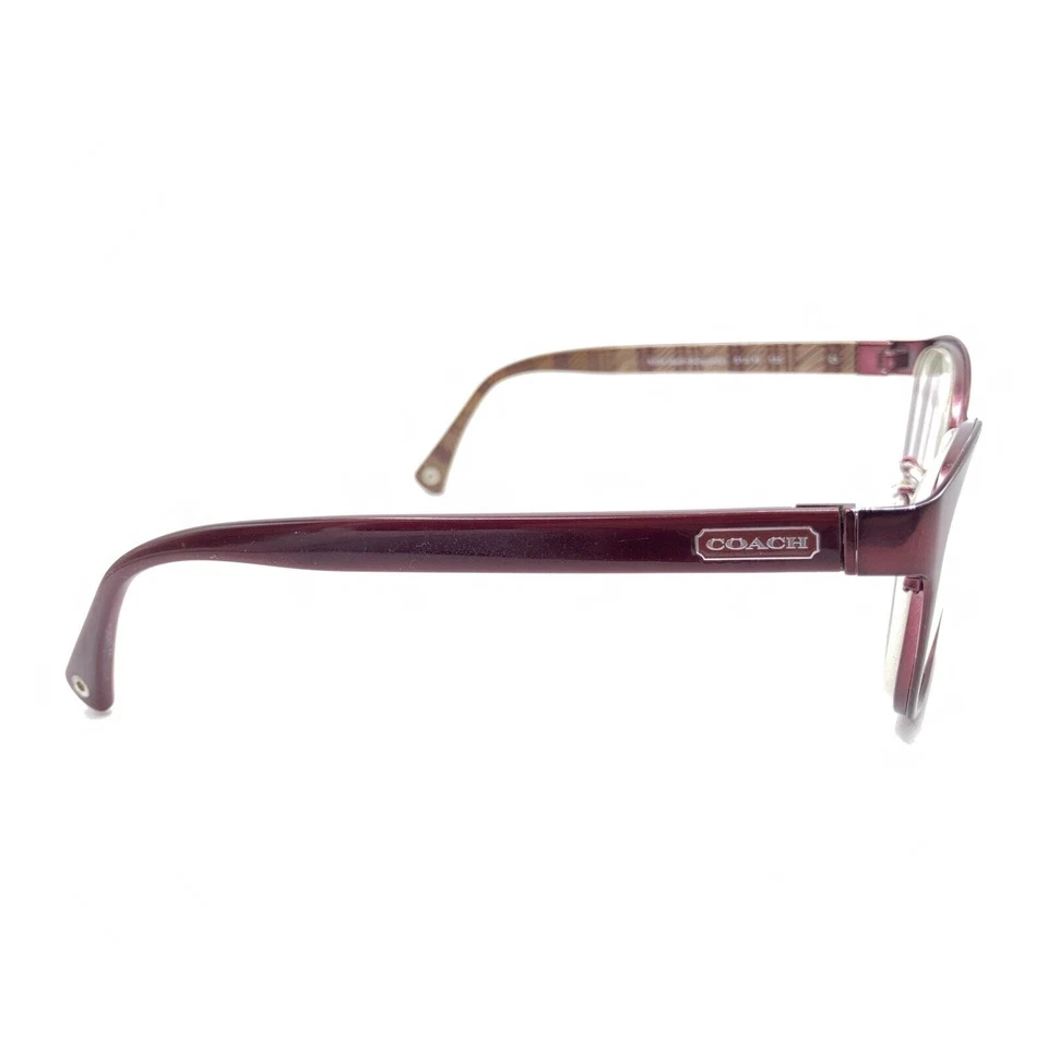 Monturas de gafas Coach Ashlyn HC 5039 9134 rojo borgoña satinado 51-16 135 para mujer Foto 4 de 4