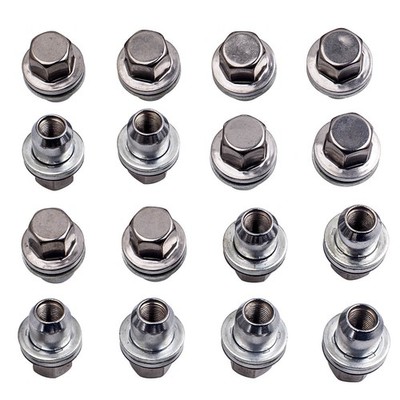 Full Stainless Alloy Wheel Nut x16 Nuts For Land Rover Discovery RRD500290A