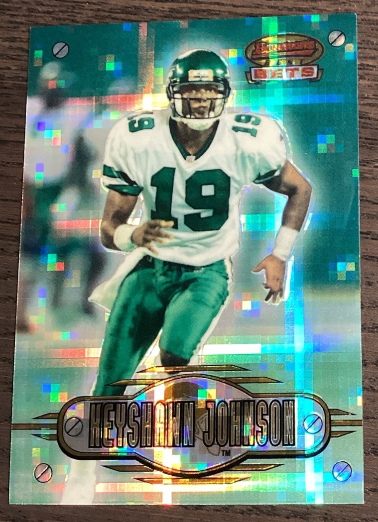 1996 Bowman's Best Bets Atomic Refractor Keyshawn Johnson #BB1 Rookie RC