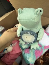 Pillowfort I LOST A TOOTH Kids' Milestone 12" Mint Green Alligator Plush Toy