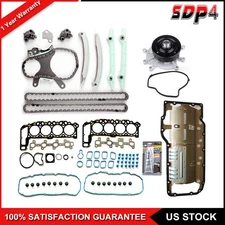 Water Pump Oil Pan Gasket Timing Chain Kit For 00-01 Dodge Durango 4.7L V8 SOHC
