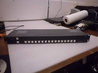 LEITCH PANACEA 16X1 ROUTING SWITCHER W/  EXTRAS  TESTED TO POWER ON ONLY