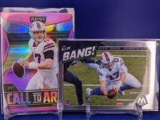 Josh Allen 2021 Panini Playoff SP Pink Call To Arms + Mosaic BANG! #B-1 Bills