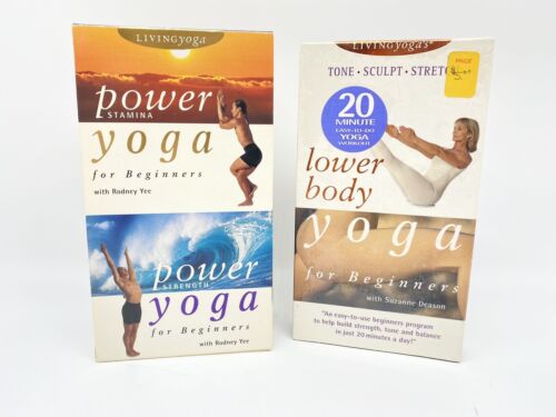 Power Yoga VHS Tapes Lot Sealed Physical Fitness Workout Rodney Yee Beginner - Picture 2 of 6