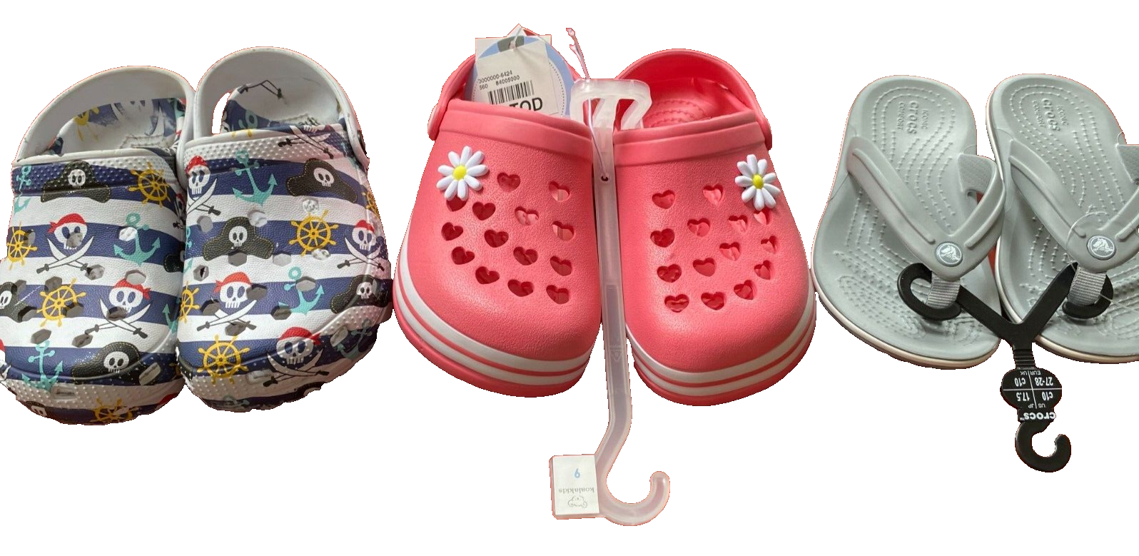 Lotto 3 paia scarpe bambina Crocs Koalakids taglia 9 10 due nuove e una usata!