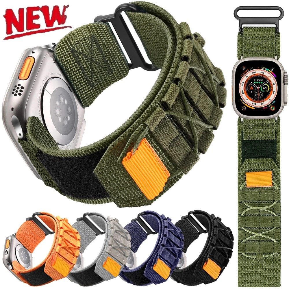 Rugged apple top watch band