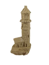 Mr Sandman Sandcastle Lighthouse Figurine 7-3/4” Tall