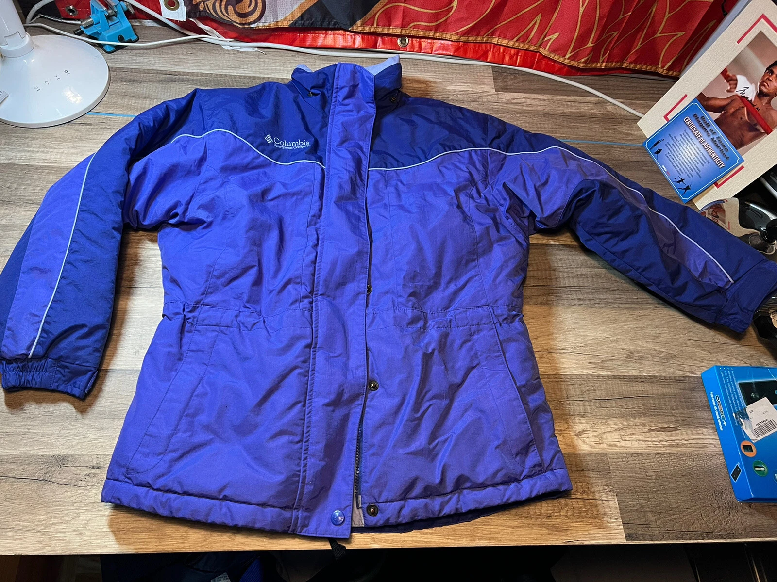 Columbia Jacket Youth Vintage ski snowboard 10-12 Blue / Purple