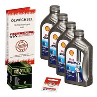 Honda Cbr 900 Rr Fireblade (SC28) 92-95, Shell 10W40 ÖL + Hiflo ÖLfilter Set