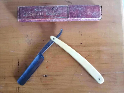2 x Antique ‘Bengall’ straight razors by T.R. Cadman & Sons Sheffield + boxes - Picture 2 of 17