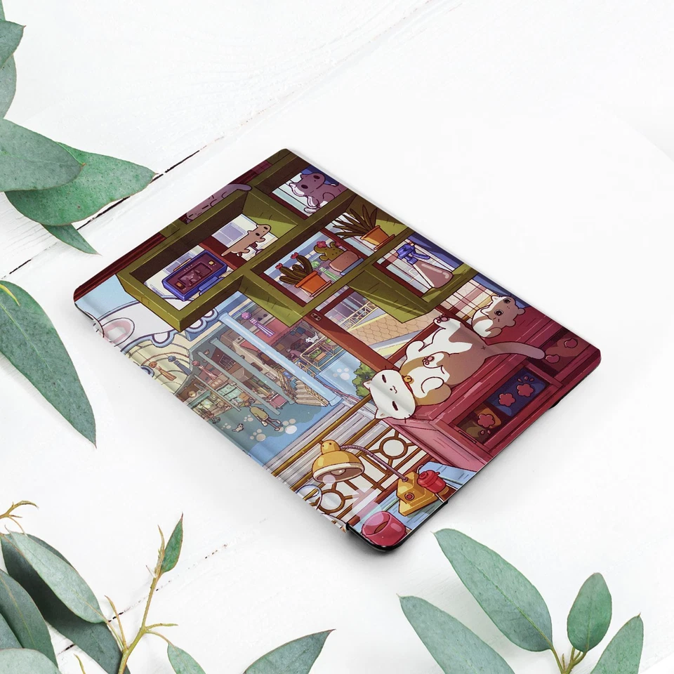Kawaii Cute Cats Anime City Girl Case For iPad 10.2 Pro 12.9 11 9.7 Air 4 5 Mini - Image 2 of 4