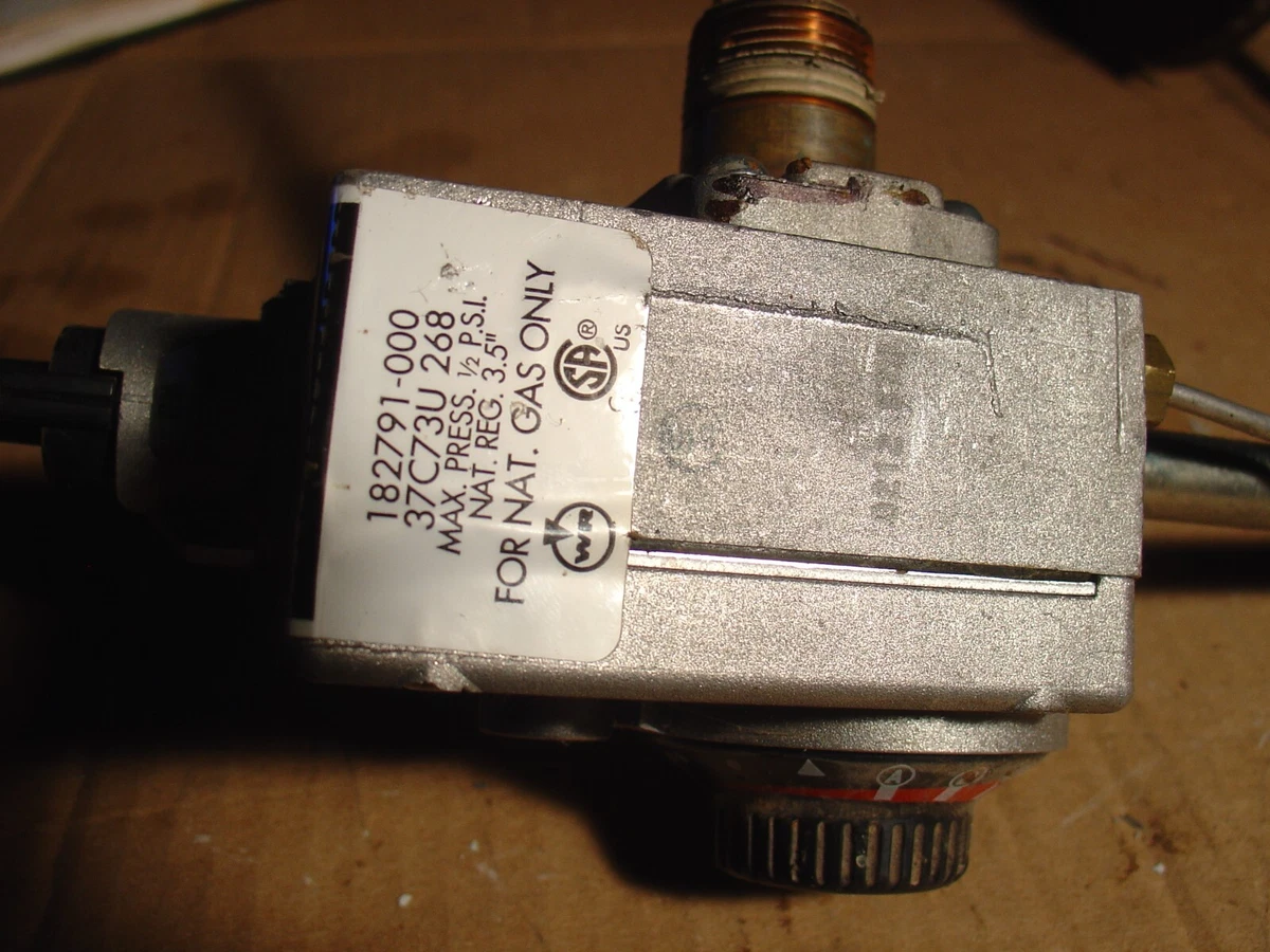 Nat. Gas Valve 182791-000 37C73U 268 A.O. Smith 50 gal. Water Heater | eBay