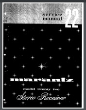 Marantz Model 22 Stereo Receiver Service Manual 58 Pages comb bound