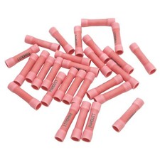 Lot of 30 Panduit Butt Splice Connector Red, 1.03in, Vinyl, 18AWG - 22AWG
