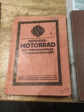 9.5 NSU PS 8 1926 original Riemenantrieb Anleitung Beltdrive Handbuch Manual