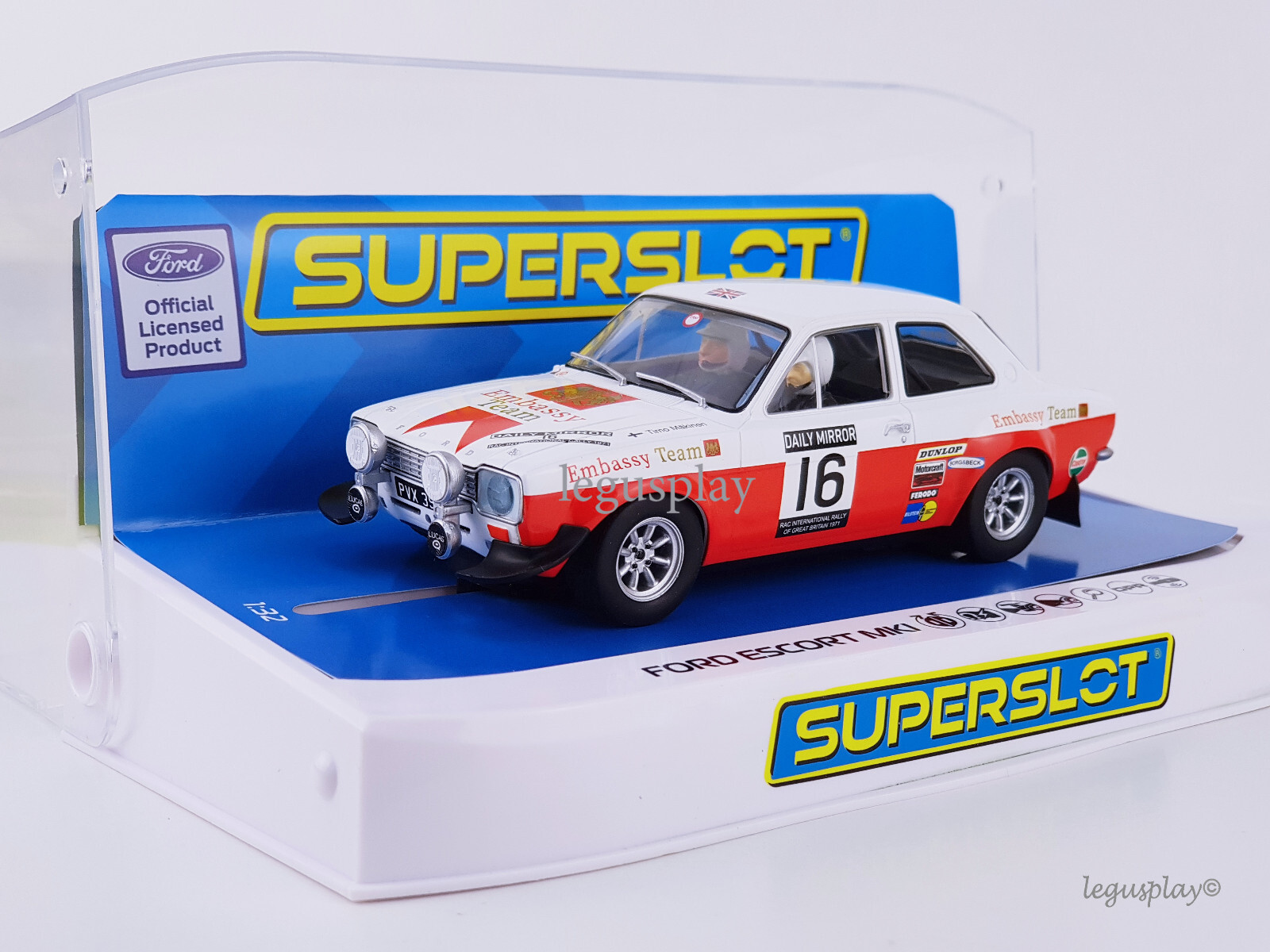 Slot car Scalextric Superslot H4324 Ford Escort MK1 - RAC Rally 1971