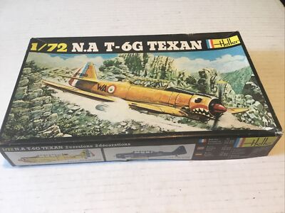 Heller 1/72 Scale Model Airplane Kit N.A T-6G Texan.