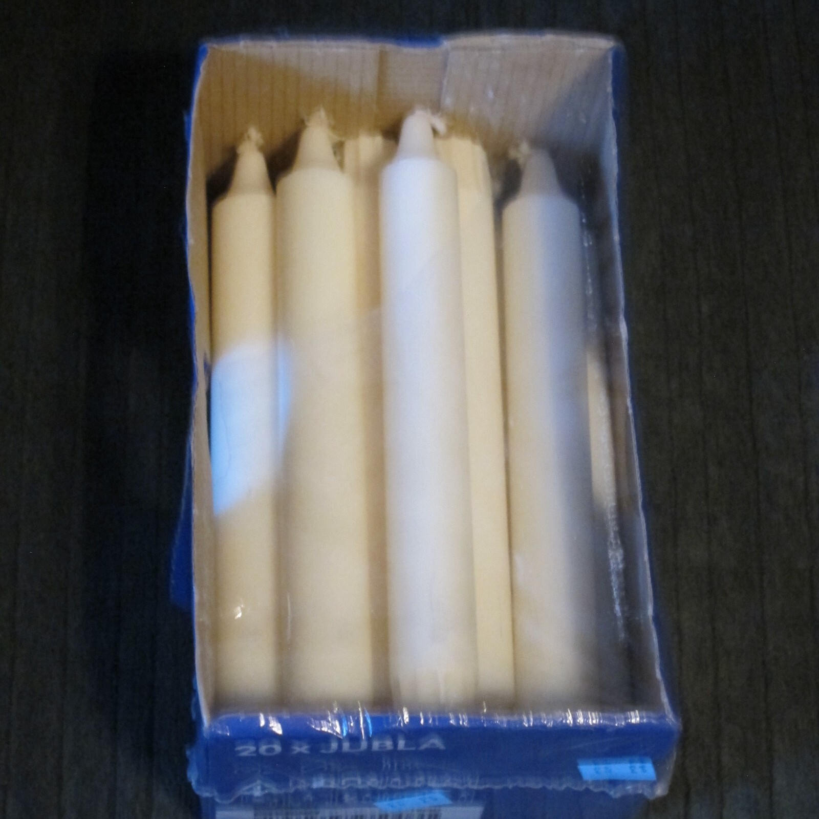 11 IKEA JUBLA Unscented Chandelier Pillar Candles White 7 ½ " NEW eBay