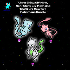   Shiny 6IV   Mew  Non-Shiny 6IV Mew  Mewtwo Pokemon Bundle with Master Balls