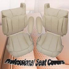 For 99-02 Chevy Tahoe GMC Sierra 1500 Leather Seat Cover Armrest Cover Tan 922