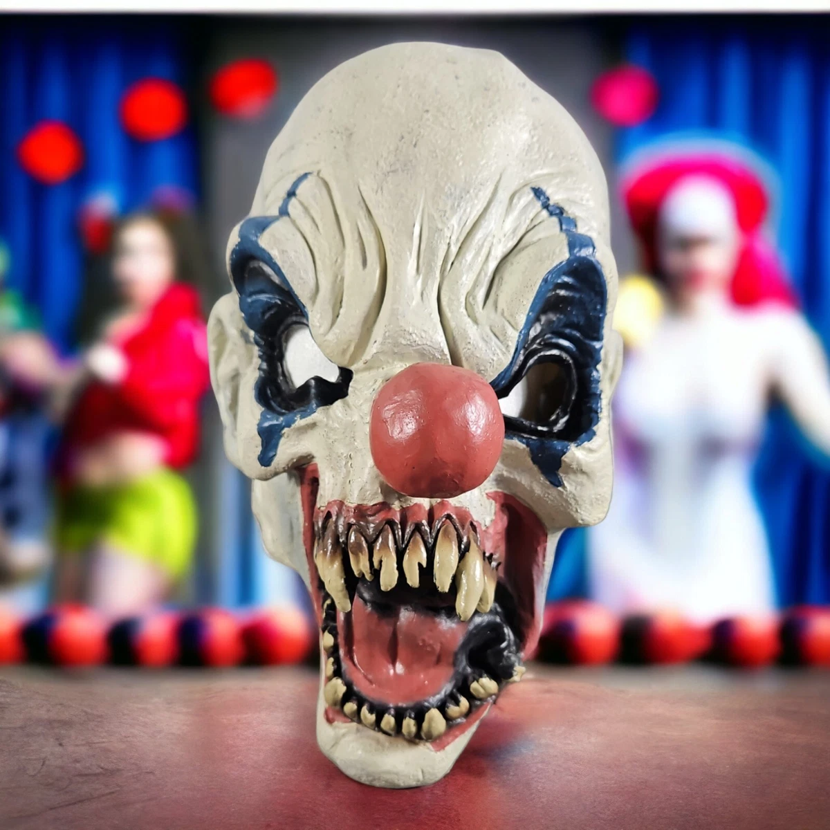 Vintage Halloween Mask Full Face Creepy KILLER CLOWN REALISTIC LOOK QUALITY  MADE | eBay