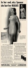 1940 Spencer Corset Foundation Girdle Woman's Underwear Vintage Print Ad 2