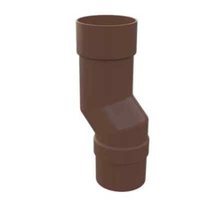 Brown 68mm round Downpipe Mini Offset* Cheapest on ebay*