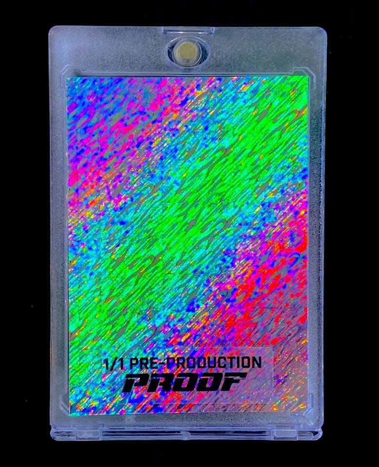 RONALDO NAZARIO RARE 1/1 SILVER SHIMMER REFRACTOR HOLO Leaf Non Auto - BRAZIL - Image 3 of 4