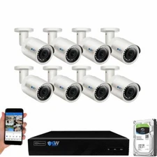 GW 8 Channel H.265 4K NVR 8 X 5MP 1920P PoE IP Camera Outdoor Security System